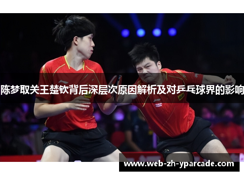 陈梦取关王楚钦背后深层次原因解析及对乒乓球界的影响